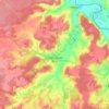 Coussay-les-Bois topographic map, elevation, terrain