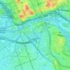 Southbank topographic map, elevation, terrain
