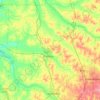 Gibson County topographic map, elevation, terrain