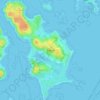 Tresco topographic map, elevation, terrain