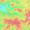 Bistrița Bârgăului topographic map, elevation, terrain