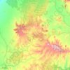 Warrumbungle topographic map, elevation, terrain