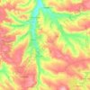 Бахмутська міська громада topographic map, elevation, terrain