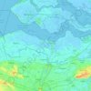 Flandre zélandaise topographic map, elevation, terrain