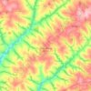Nova Aliança do Ivaí topographic map, elevation, terrain