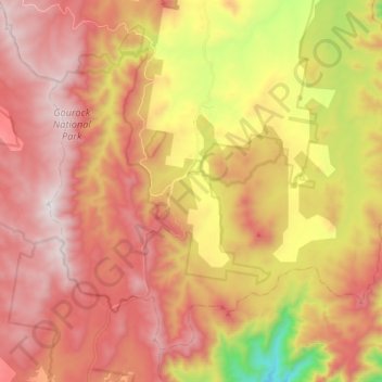 Snowball topographic map, elevation, terrain