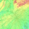 Chattahoochee-Oconee National Forest topographic map, elevation, terrain