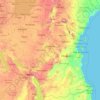 Tanzania topographic map, elevation, terrain