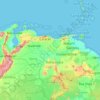 Venezuela topographic map, elevation, terrain