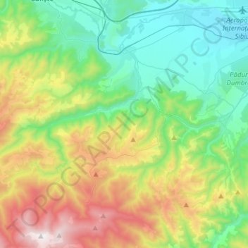 Orlat topographic map, elevation, terrain