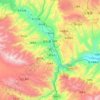 Jainca County topographic map, elevation, terrain