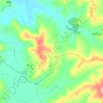 Balcı Mahallesi topographic map, elevation, terrain