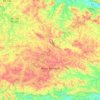 Nova Resende topographic map, elevation, terrain