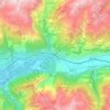 Leuk Stadt topographic map, elevation, terrain