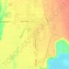 Fielding topographic map, elevation, terrain