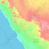 Gouvernorat de Douba topographic map, elevation, terrain