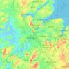 Rendsburg-Eckernförde topographic map, elevation, terrain