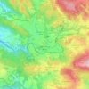 Jablonec nad Nisou topographic map, elevation, terrain