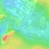 Tuolumne Meadows topographic map, elevation, terrain