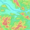 Harbhanga topographic map, elevation, terrain