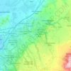 Gesi topographic map, elevation, terrain