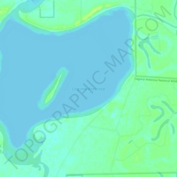 Laguna Atascosa topographic map, elevation, terrain