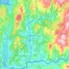 O Condado topographic map, elevation, terrain