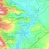 Hrazdan topographic map, elevation, terrain