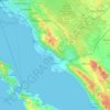 Općina Sukošan topographic map, elevation, terrain