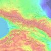 Georgia topographic map, elevation, terrain