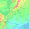 Volta Region topographic map, elevation, terrain