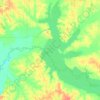 Arkabutla Lake topographic map, elevation, terrain
