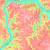 Trimble County topographic map, elevation, terrain