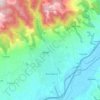 Vranje topographic map, elevation, terrain