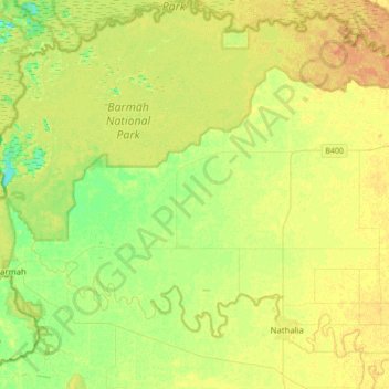 Picola topographic map, elevation, terrain