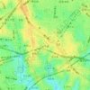 Kita Senzoku topographic map, elevation, terrain