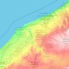 Casablanca-Settat ⵜⵉⴳⵎⵉ ⵜⵓⵎⵍⵉⵍⵜ-ⵙⵟⵟⴰⵜ الدار البيضاء-سطات topographic map, elevation, terrain