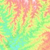 Romelândia topographic map, elevation, terrain