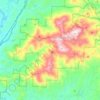 Rich Mountain Wilderness topographic map, elevation, terrain