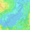 Lake Jesup topographic map, elevation, terrain