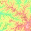 Presidente Bernardes topographic map, elevation, terrain