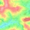 Butterleigh topographic map, elevation, terrain