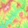 Vrbovce topographic map, elevation, terrain