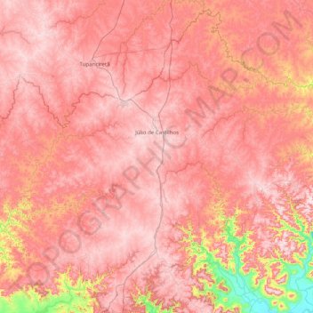 Júlio de Castilhos topographic map, elevation, terrain