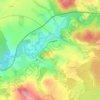Sázava topographic map, elevation, terrain