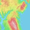 Grad Labin topographic map, elevation, terrain