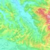 Brusturi topographic map, elevation, terrain