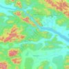 Gania topographic map, elevation, terrain