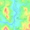 Frechas topographic map, elevation, terrain