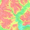 Краснолуцька сільська громада topographic map, elevation, terrain